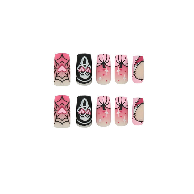 Künstlerische Halloween-Themen Press-On Nail Extensions Karnz