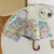 Damen Faltbarer Regenschirm mit exquisitem floralen Design Karnz