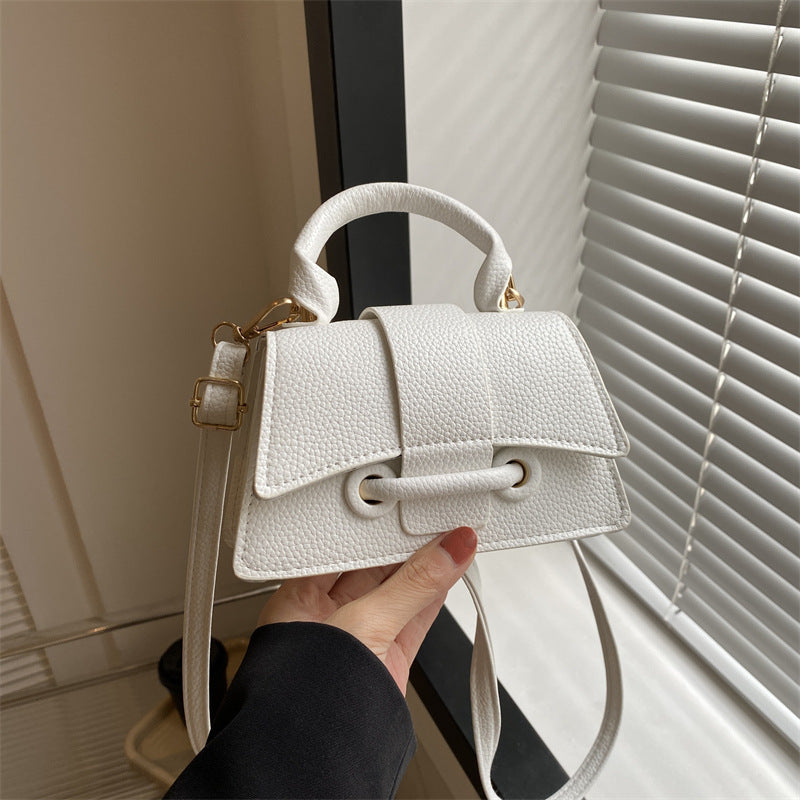 WoLuxurious Texturierte Leder Schultertasche Karnz