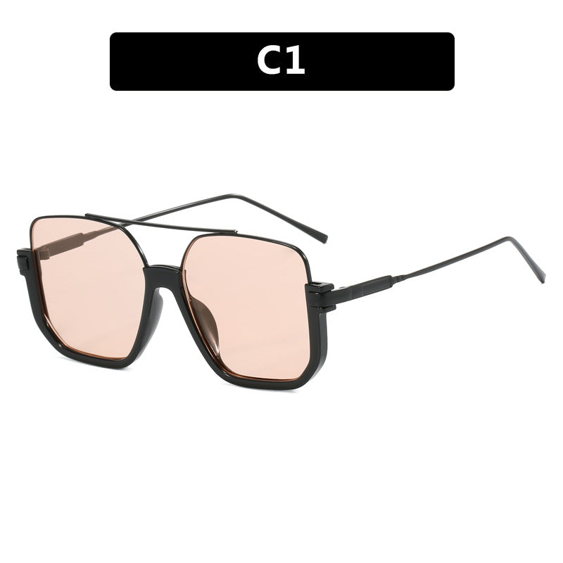 Damen oversized Sonnenbrille mit trendigem quadratischen Rahmen und schützendem UV-Filter Karnz