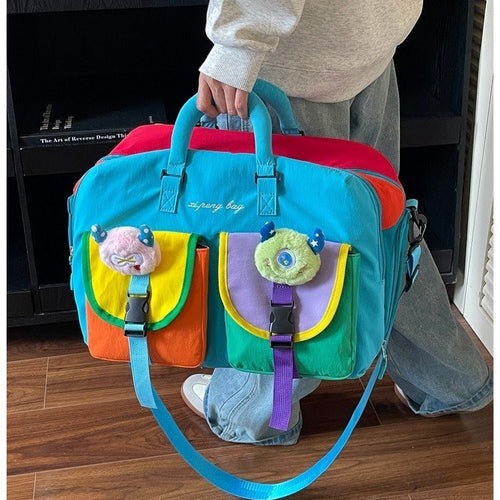 Multi-Taschen Farbiger Reise Duffle Bag Karnz