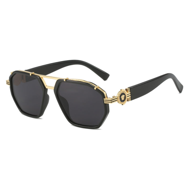 Elegante Übergroße Geometrische Sonnenbrille Karnz