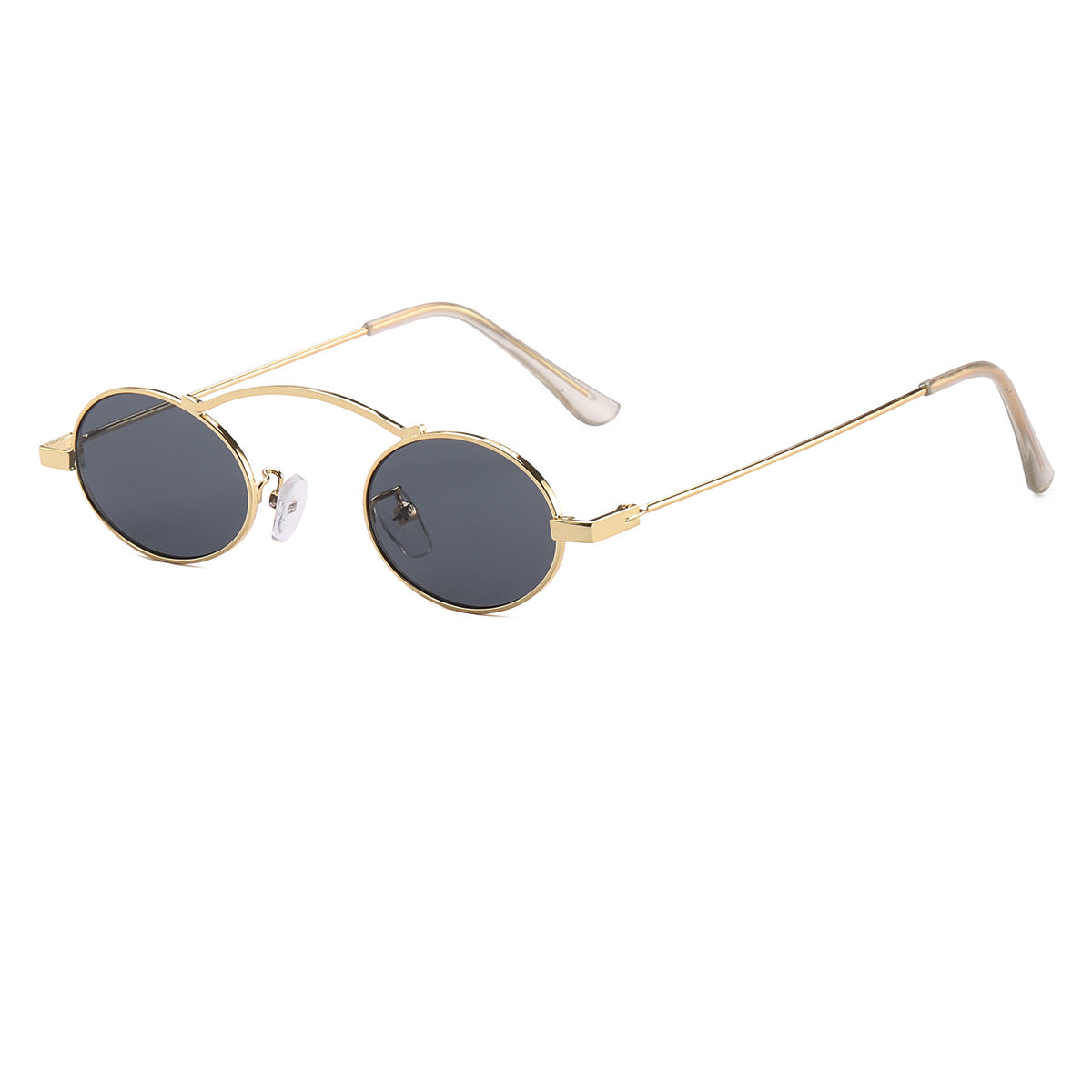 Damen modische Sonnenbrille mit einzigartigem kreisförmigen Rahmen und charaktervollen Gläsern Karnz