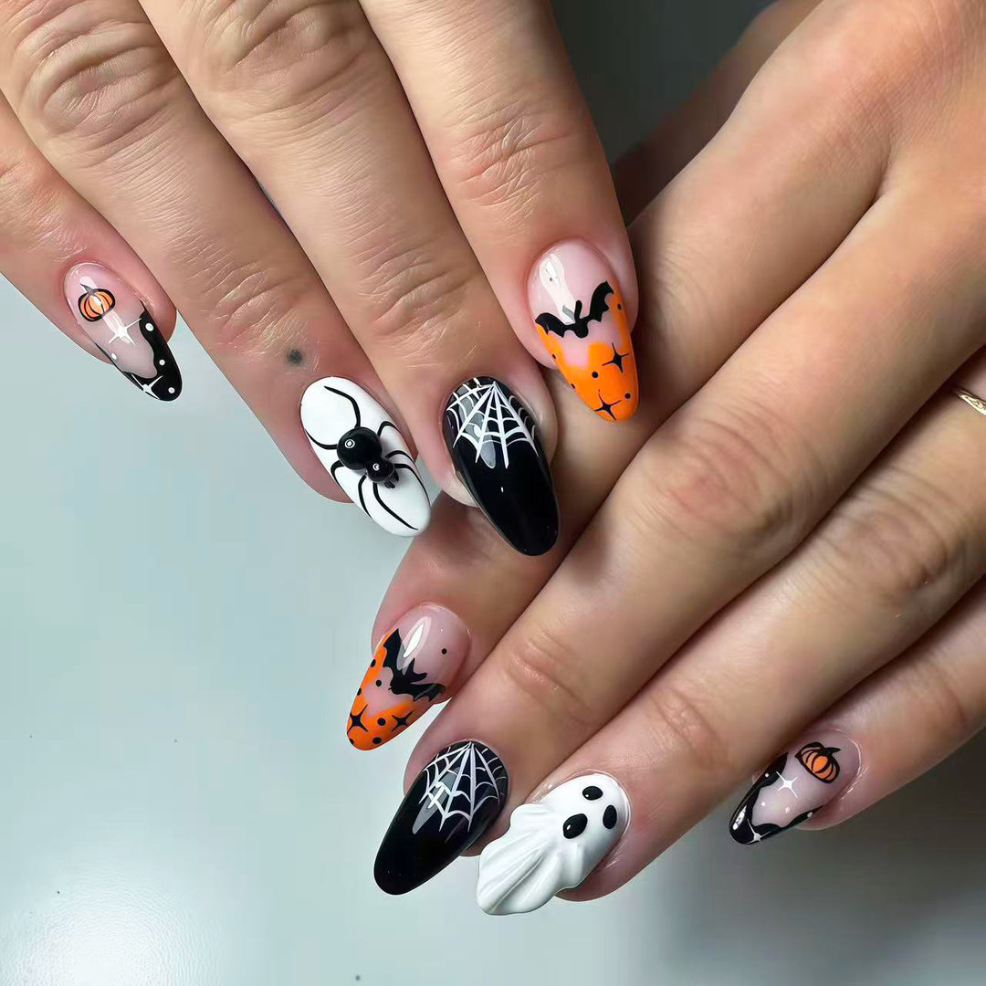 Halloween-Themen Press-On-Nagelset