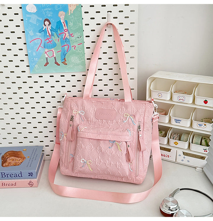 Stylischer gesteppter Rucksack mit mehreren Taschen