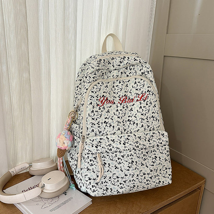 Florales Print Freizeit Rucksack Karnz
