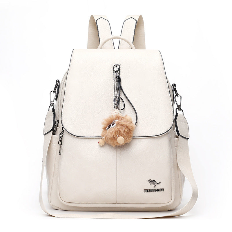 Stylischer Multifunktions-Leder-Rucksack Karnz