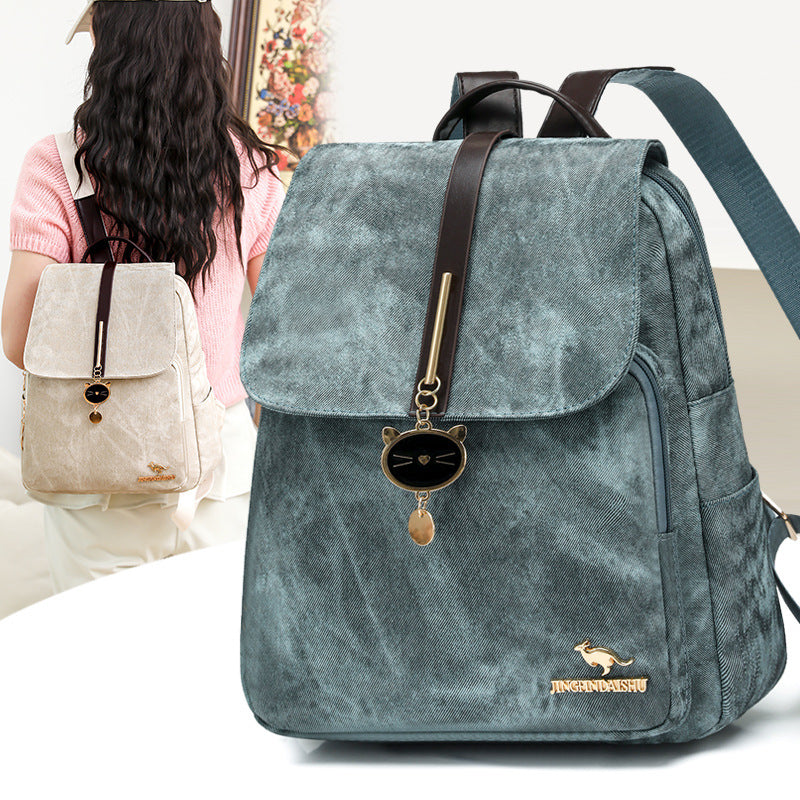Vintage-inspirierter Canvas-Rucksack Karnz
