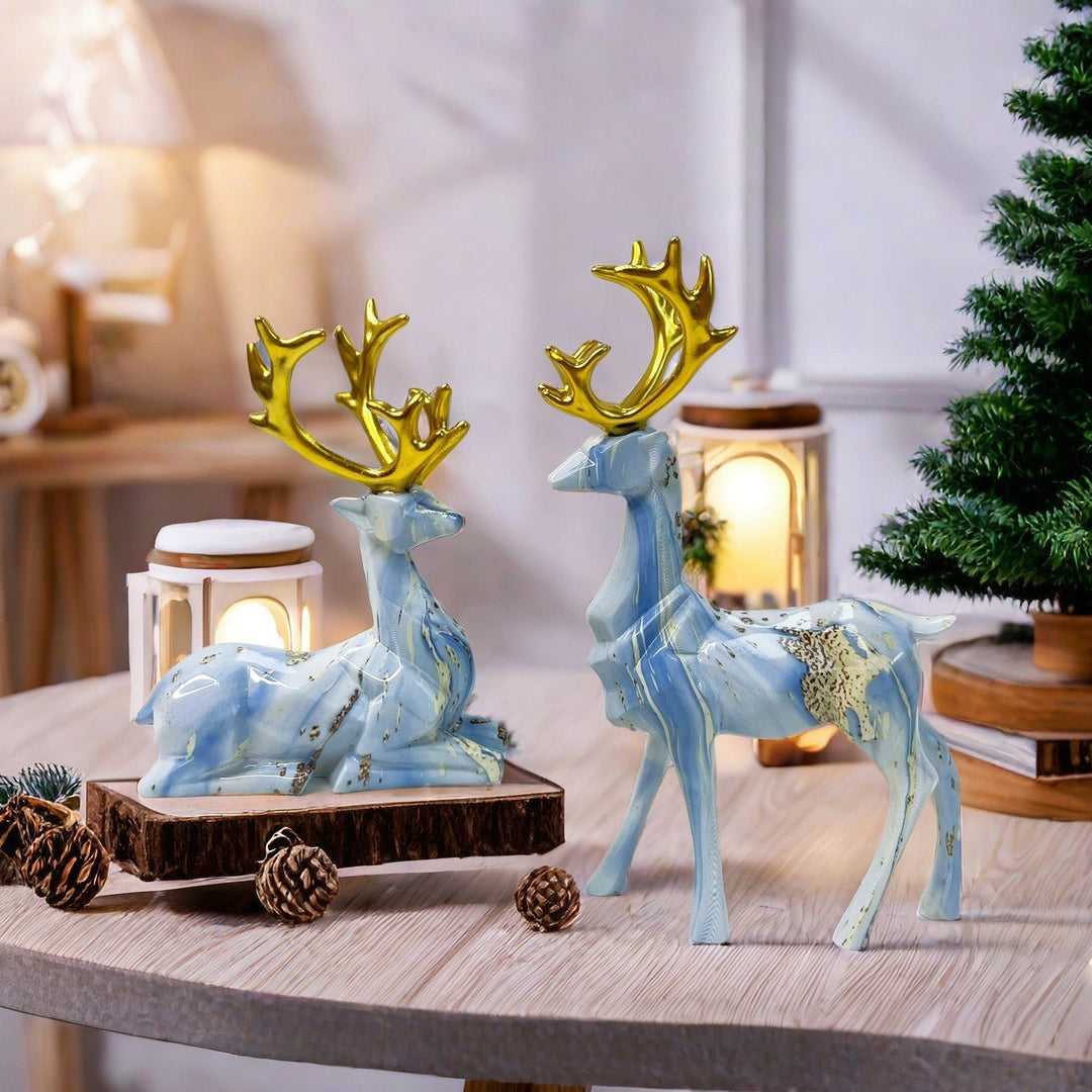 Elegante Hirsch Skulptur Karnz