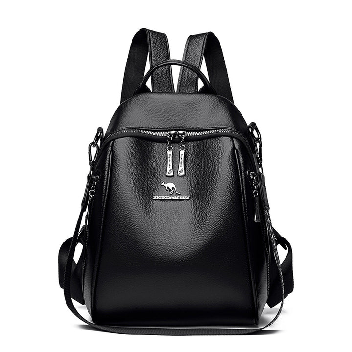 Chic Multifunktionaler Leder-Rucksack