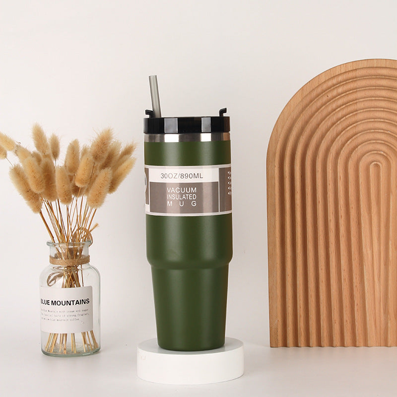 Unisex Isolierter Trinkbecher mit integriertem Strohhalm Karnz