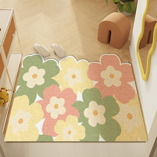 Florales Druck Dekorativer Teppich