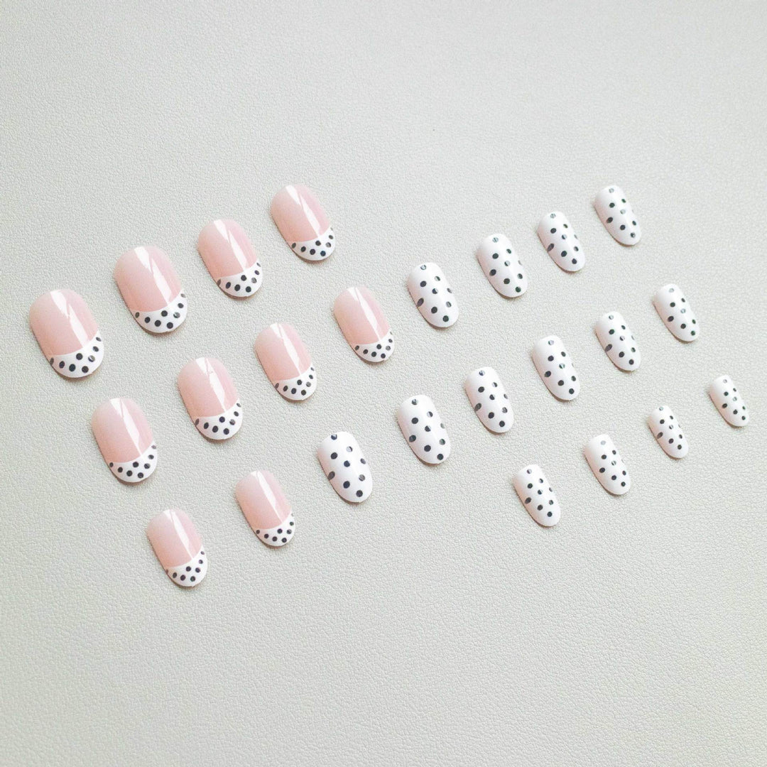 Künstlerisches Polka Dot Gel Nagelkunst Set