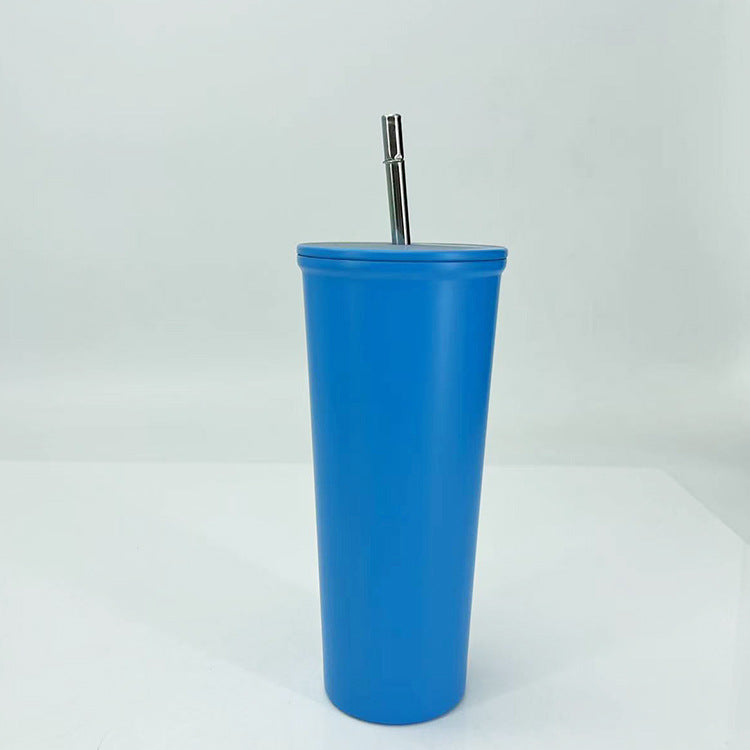 Damen Trinkbecher mit Edelstahl-Strohhalm Karnz