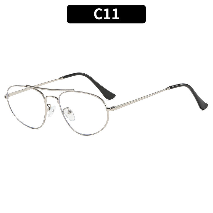 Elegante Metallrahmenbrille