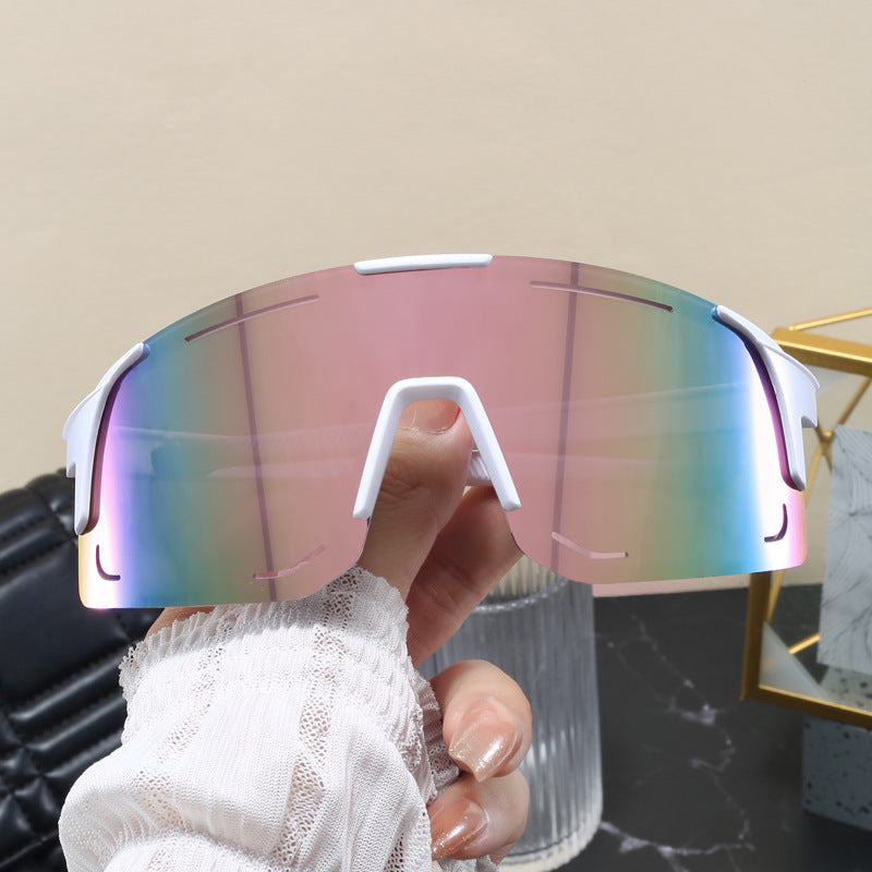 Damen Sportliche Sonnenbrille mit breitem Sichtfeld Karnz