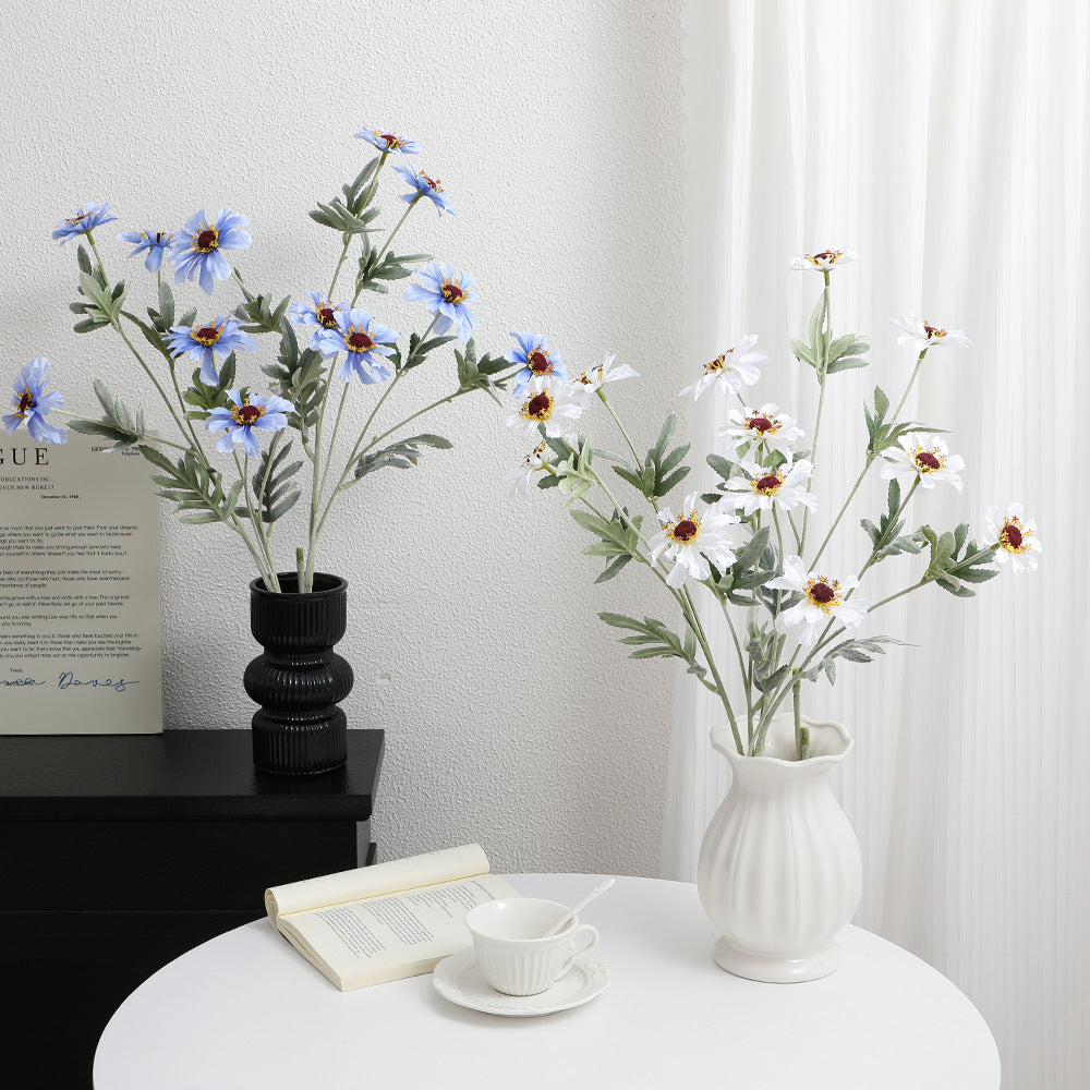 Künstlicher Mohnblütenzweig mit lebensechten Blüten und detaillierten Blättern Karnz