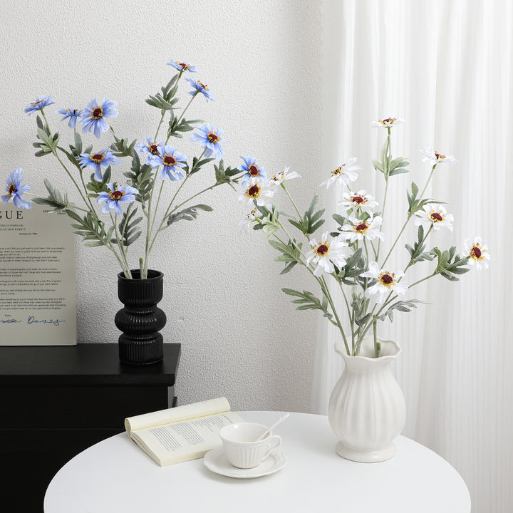Künstlicher Mohnblütenzweig mit lebensechten Blüten und detaillierten Blättern Karnz
