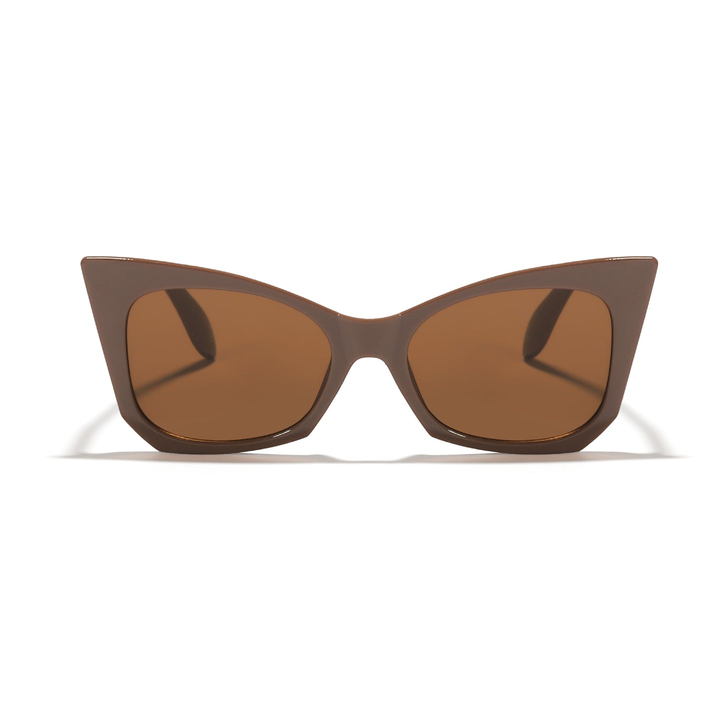 Damen Sonnenbrille im trendigen Cat-Eye Design mit auffälligem Leopardenmuster Karnz