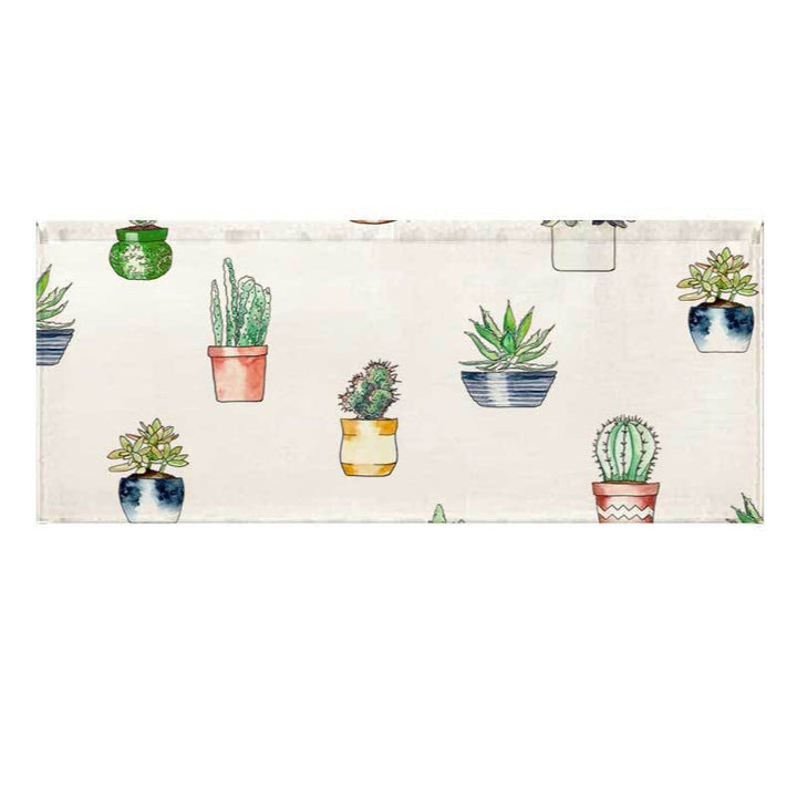 Bedruckter Sukkulenten-Aquarell-Läufer für Küche und Eingangsbereich