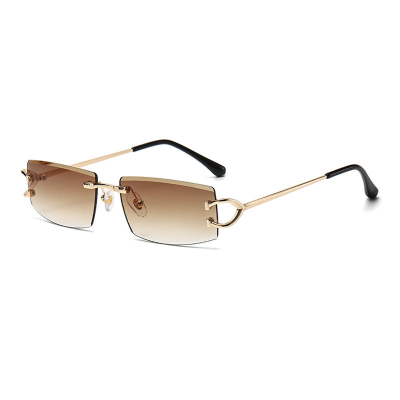 Damen Elegante Minimalistische Sonnenbrille mit einzigartigen Metalldetails Karnz
