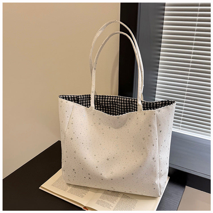 Stylische Stern-Muster Tote Bag Karnz