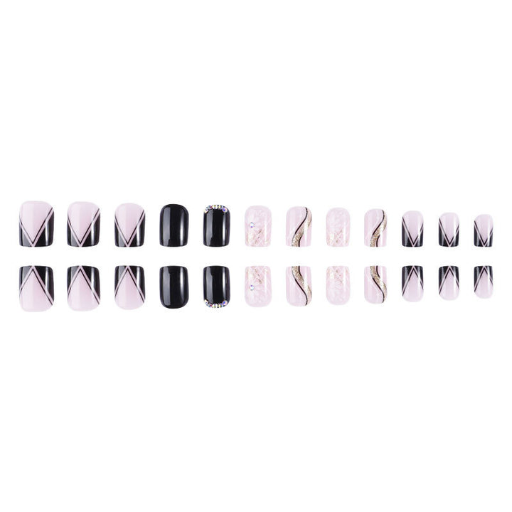 Dekorativer Press-On-Nagelset