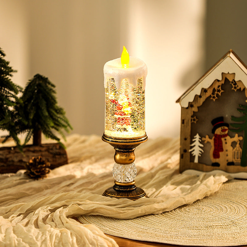 Weihnachtsdekoration Laterne mit Schneekugel Karnz