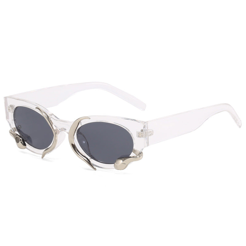 Damen Designer-Sonnenbrille mit außergewöhnlichem Detail Karnz