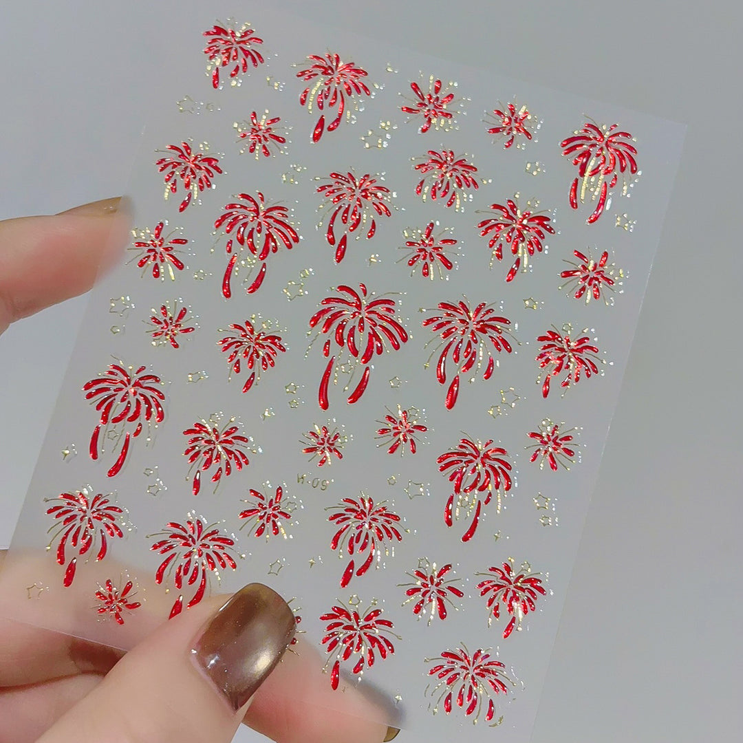 Hochwertige Nagelkunst Folienstickerblatt
