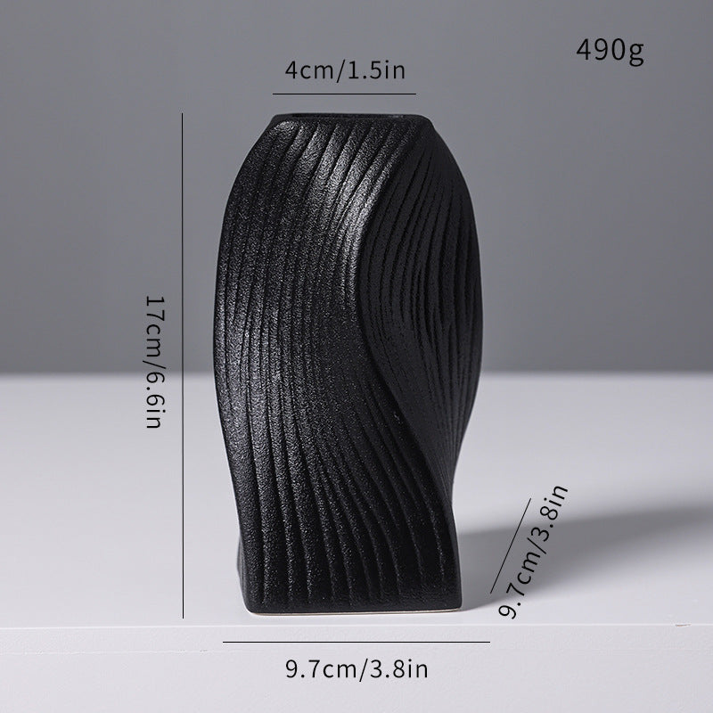 Moderne abstrakte skulpturale Vase Karnz