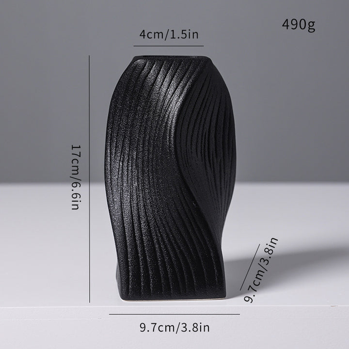 Moderne abstrakte skulpturale Vase Karnz