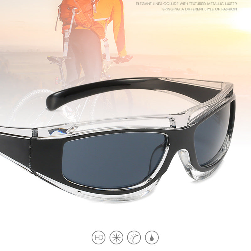 Damen Sportliche Sonnenbrille mit aerodynamischem Design und polarisierenden Gläsern Karnz