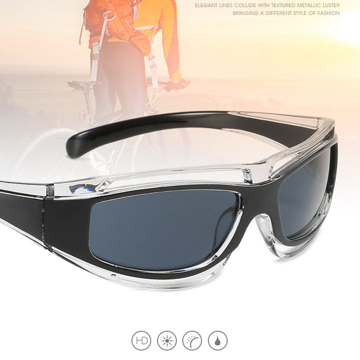 Damen Sportliche Sonnenbrille mit aerodynamischem Design und polarisierenden Gläsern Karnz