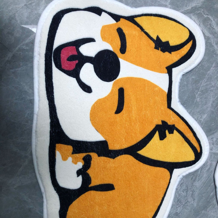 Niedlicher badezimmerteppich mit tiermotiv