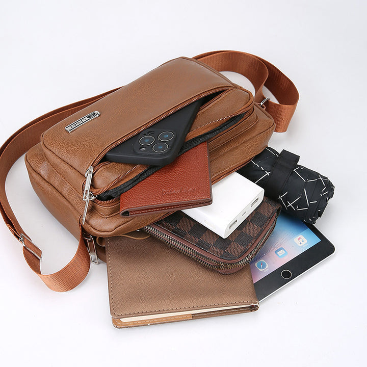 Premium Leder Messenger Bag Karnz
