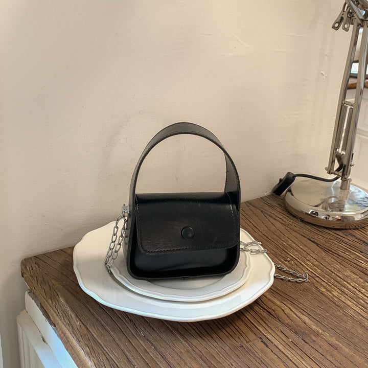 Vintage-inspirierte Lederhandtasche