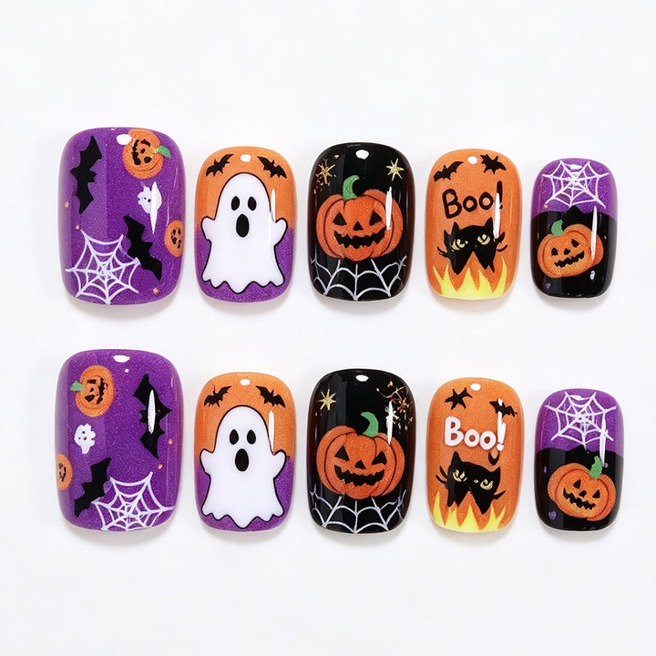 Halloween-Themen Dekorative Press-On Nagelkunst Karnz