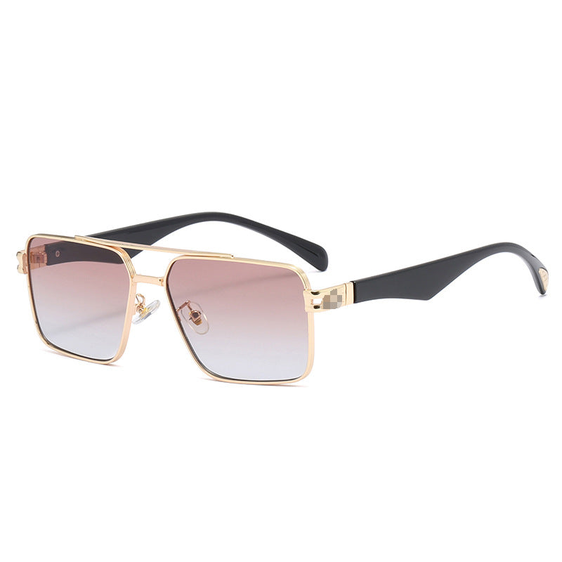 Damen Designer-Sonnenbrille mit extravagantem Metallrahmen Karnz