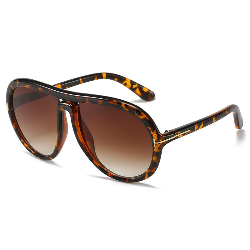 Oversized Modische Transparente Rosa Sonnenbrille Karnz