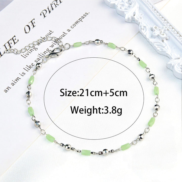 Beaded Charm Fußkette Karnz