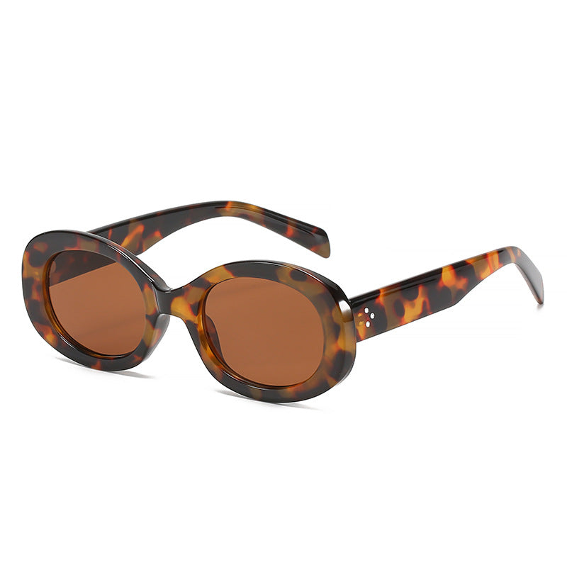 Vintage-Stil Ovalrahmen Sonnenbrille Karnz
