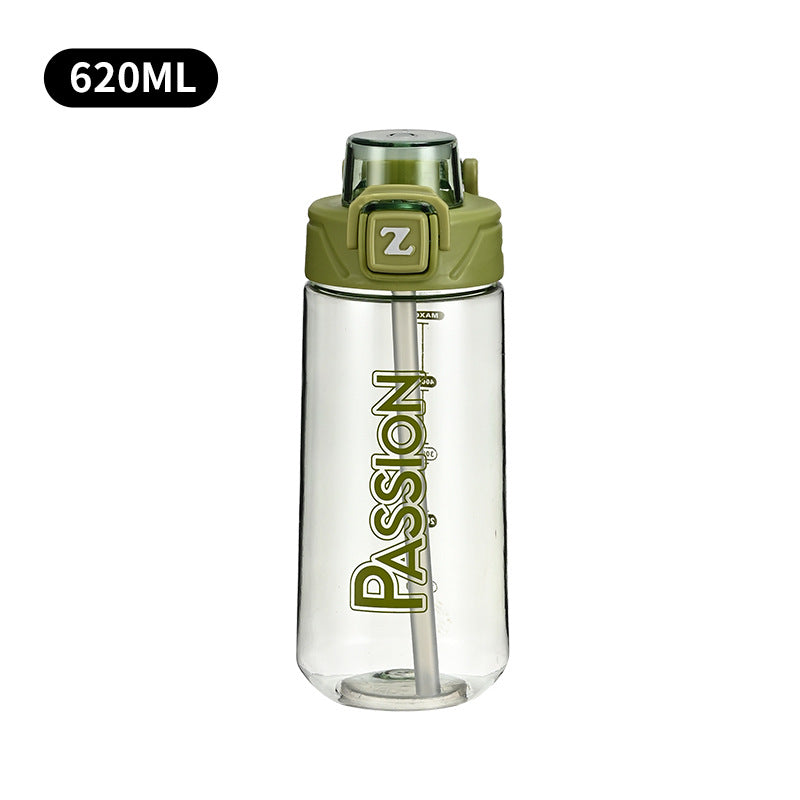 Damen Trinkflasche mit integriertem Messsystem und Flip-Top-Verschluss Karnz