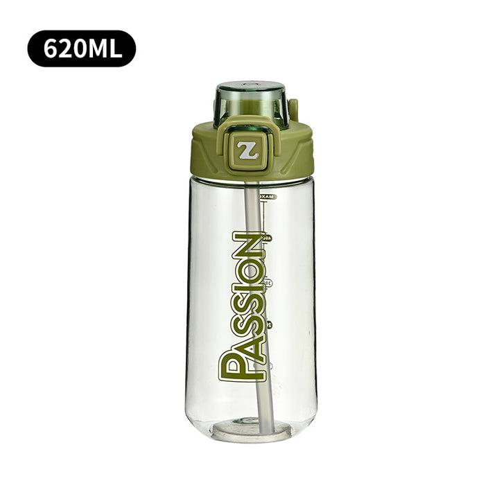 Damen Trinkflasche mit integriertem Messsystem und Flip-Top-Verschluss Karnz