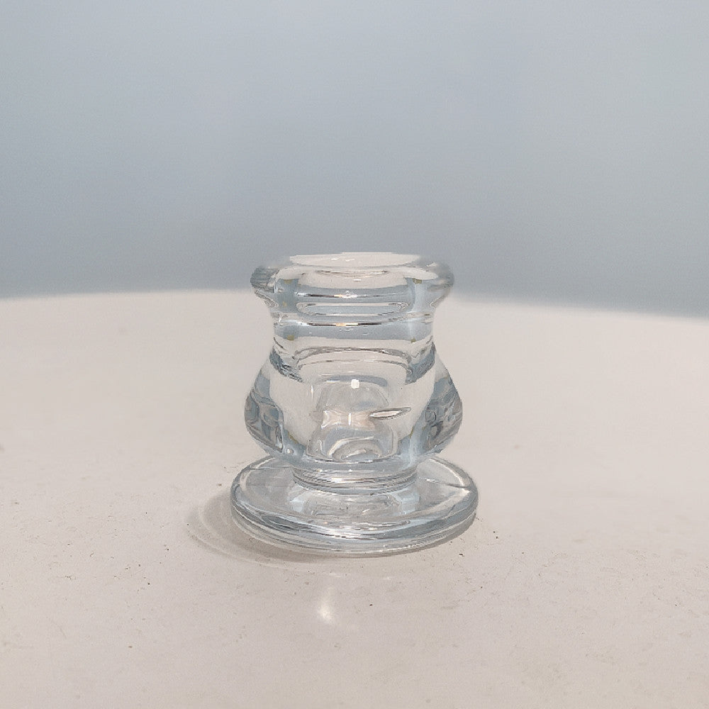 Glass Taper Kerzenhalter mit gebogenem schwerem Fuß Karnz