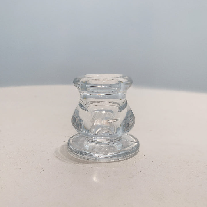 Glass Taper Kerzenhalter mit gebogenem schwerem Fuß Karnz