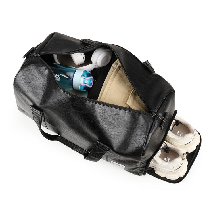 Premium Leder Reise Duffel Tasche Karnz