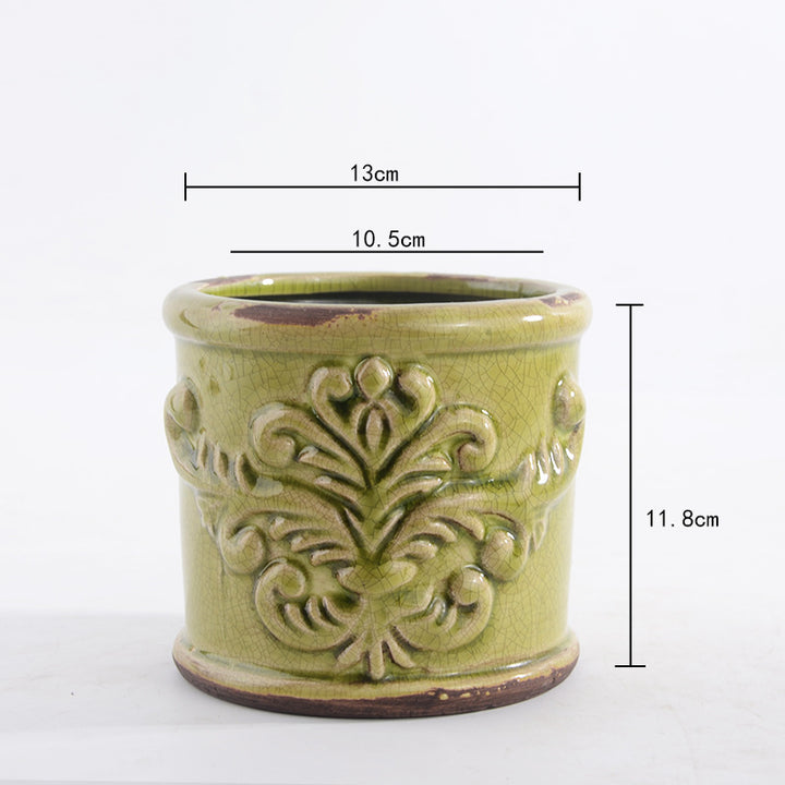 Eleganter Keramik Blumentopf Karnz