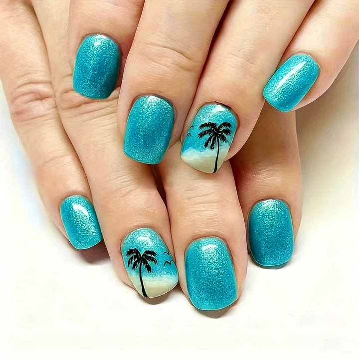 Karibisch inspiriertes Nagelkunst Karnz