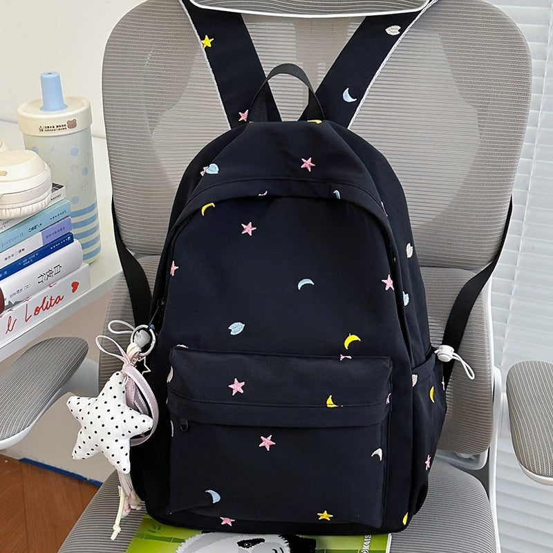 Gestickter Mond und Stern Rucksack Karnz